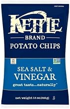 Kettle Foods Sea Salt and Vinegar Potato Chips, 13 Ounce -- 9 per case.