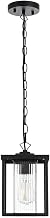 Dover One Light Outdoor Pendant Black