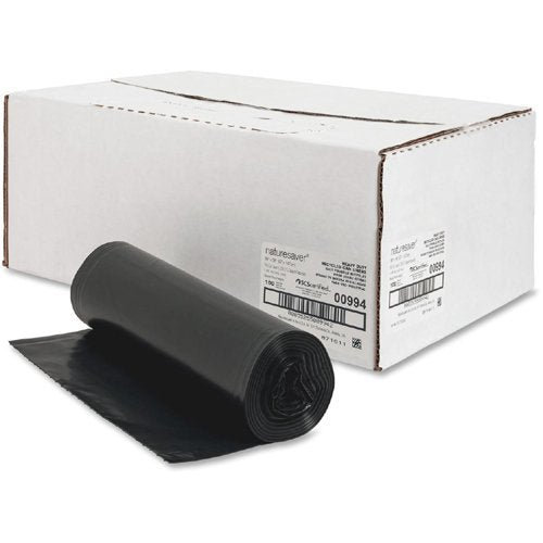 Nature Saver Black / 1 Count (Pack of 100) / 60.0 gallons Trash Bags
