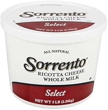 Sorrento Whole Milk Select Ricotta, 5 Pound -- 4 per case.