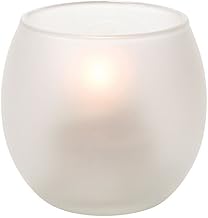 Hollowick Satin Crystal Small Bubble Glass Tealight Lamp