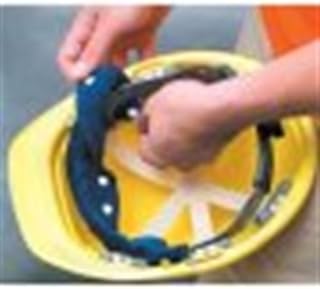 OccuNomix Snap-On Hard Hat Sweatband - Navy