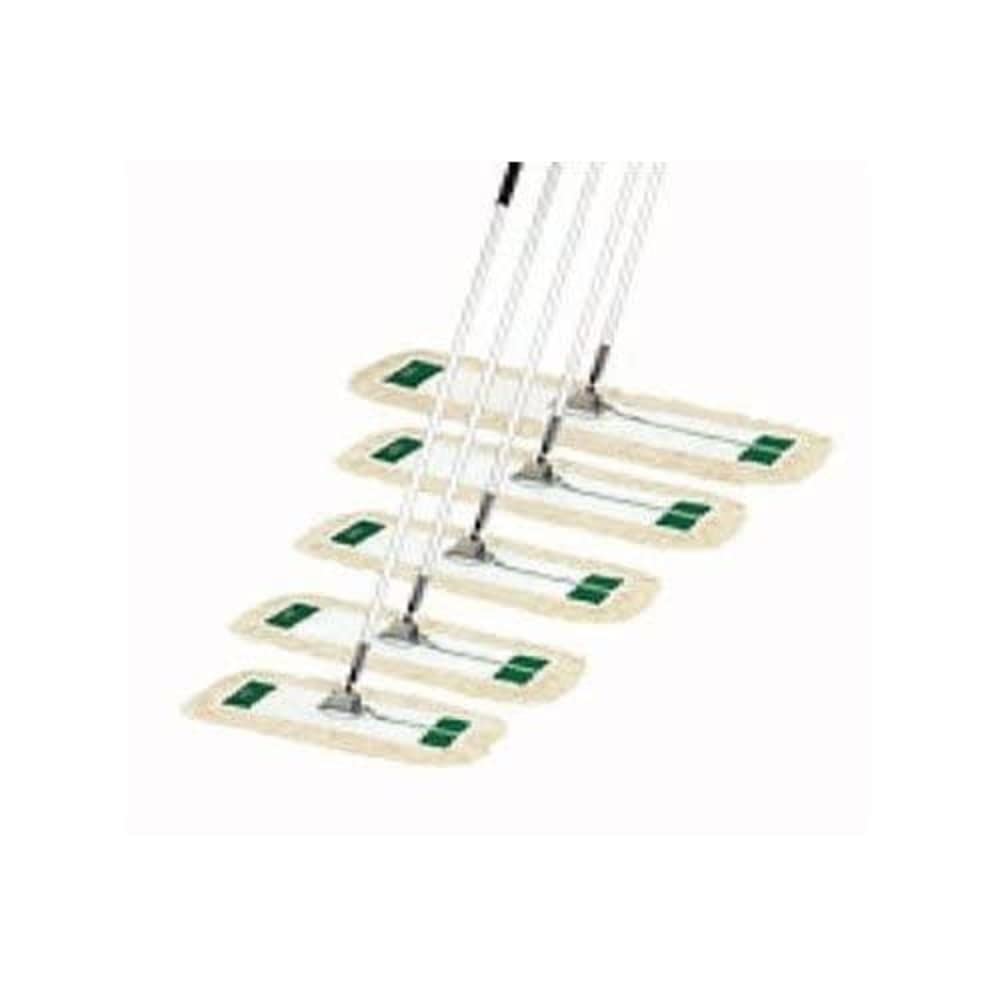 24" x 60" White Commercial Dust Mop Set by Winco – Medium, Aluminum, White, Model DM-24