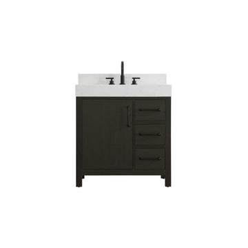 Elegant Kitchen and Bath 32" Single Bathroom Vanity in Mocha Brown by Elegant Lighting – unspecified, Wood, Mocha Brown, Model VF60632MMB-BS