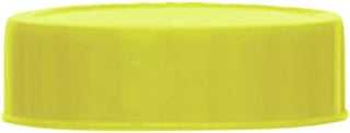 FIFO Yellow Plastic Bottle Label Cap, 6 per Case