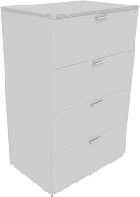 Kai by i5 Commercial 36" W 4-Drawer Lateral File L36DR4 White