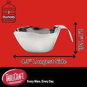 Tablecraft 3 Ounces / Stainless Steel / Classic Gravy Boats