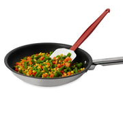 High Heat Spoon Scraper Spatula by Rubbermaid Commercial Products – 13.5 Inch, Silicone, Red, Model FG196700RED