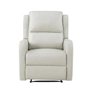 Faux Leather-Upholstered Manual Recliner Chair by Starlight Canyon Home – Faux Leather, Grey