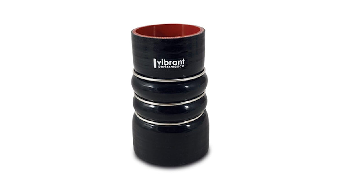 Power Hose Coupler by Vibrant Performance – Stock, Silicone, Black, Model 11819