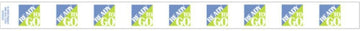 HUBERT "Ready to Go" Band Label - 13 3/4"L x 1"H, 500 Per Roll