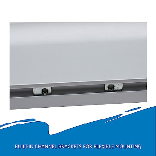 Iceberg Aluminum / 96"W x 46"H / Industrial Dry Erase Boards