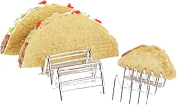 G.E.T. 4-81858 Taco Holder, Stainless Steel, Holds 3-4 Tacos, 6" x 2-1/2" x 1-1/2", Case of 48