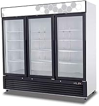 ETL Three Glass Door Upright Freezer