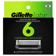 Gillette 6 Count (Pack of 1) / 6 Refills / Silver Shaving Gels