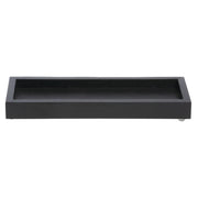 Black Bamboo Tray - 10"L x 3 1/2"W x 1"H by Front of the House – 10" x 3.5" x 1", Bamboo, Black, Model 26244
