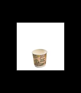 PacknWood 8NPGCDW41 4 oz 2.44 x 2.36 in. Double Walled PLA Cardboard Cup - 300 Piece