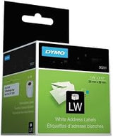 DYMO LabelWriter Address Labels, 1 1/8 x 3 1/2, White, 130 Labels/Roll, 2 Rolls/Pack, Pack of 8