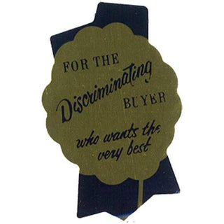 East West Label for The Discriminating Buyer Who Wants The Very Best Die-Cut Greaseproof Meat Label Gold | 1000/Roll by EastWest – Gold, Pack of 1000, Model LABEL:FOR THE DISCRI