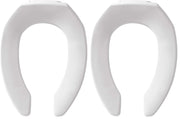 Bemis White / Elongated (Pack of 2) / Elongated,Open Front Toilet Seats