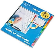 WLJ91203 - Wilson Jones Multi-Dex Index Assorted Color 12-Tab