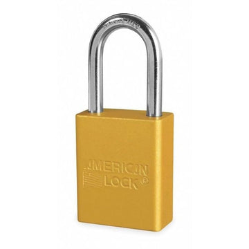 Lockout Padlock by American Lock – 1 Count (Pack of 1), Aluminum, Yellow, Model A1106YLW