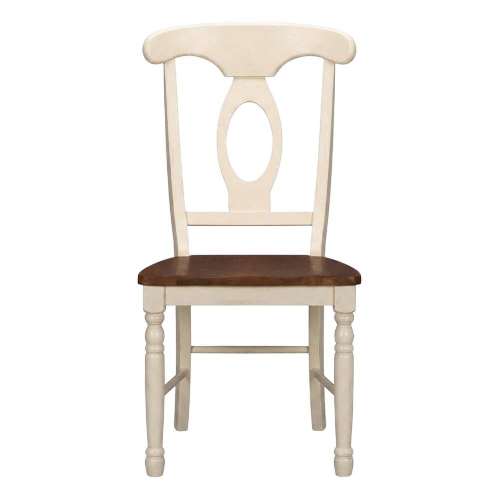 British Isles Merlot- Finish Side Chair Set by Starlight Canyon Home – Solid Rubberwood, Brown, Pack of 2