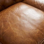Starlight Canyon Home Leather-Upholstered Loveseat with Chesterfield Tufting, Leather Couch Sofa Vintage Chesterfield Love Seat Couch, Light Brown - image 7