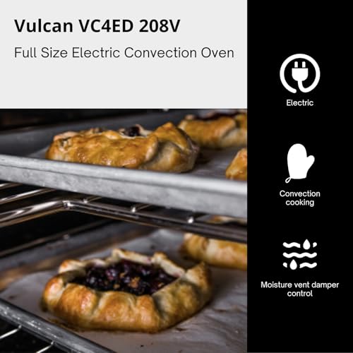 VULCAN Silver / Single Deck | 208V / 7.4 cubic_feet Convection Ovens