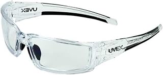 Uvex by Honeywell Hypershock Safety Glasses, Clear Frame with Clear Lens & HydroShield Anti-Fog Coating (S2970HS)