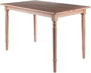 Furnifact Solid Wood Dining Table with Transitional-Style Tapered Legs, Small Kitchen Dinner Table for Dining Room or Breakfast Nook, Natural