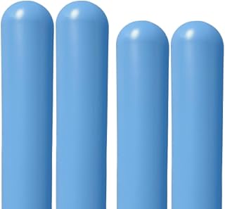 BollardGard 7" x 60" Round Top Bollard Cover Packs - Innoplast (Steel Blue, 4-Pack)