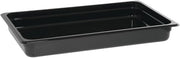 HUBERT Full-Size Polycarbonate Cold Food Pan, Black - 20 7/8" L x 12 4/5" W x 2 1/2" D