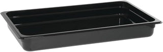 HUBERT Full-Size Polycarbonate Cold Food Pan, Black - 20 7/8" L x 12 4/5" W x 2 1/2" D