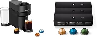 Nespresso Vertuo Pop+ Coffee and Espresso Machine by De'Longhi, Liquorice Black Capsules, Vertuo Line