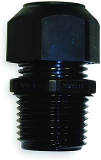 Hubbell Wiring Device-Kellems Cable Connector,3/8 In,Straight,Black SEC38BA - 1 Each