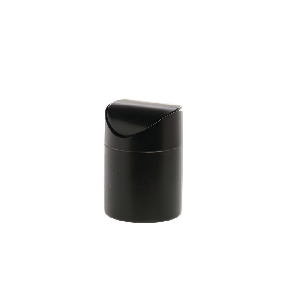 Countertop Trash Can Small Black Steel by HUBERT – Steel, Black, Model 7014-BLACK