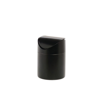 Countertop Trash Can Small Black Steel by HUBERT – Steel, Black, Model 7014-BLACK