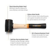 GEARWRENCH Hickory Handle / Black / 1 Mallets