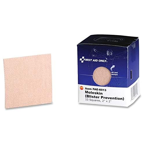 FAE-6013 Pac-Kit by Moleskin Blister Prevention by First Aid Only – 10 Count- Pack of 2, Multi, Model 10 Count