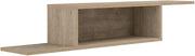 Furnifact White Floating TV Stand for Up to 65 Inch TVs, Wall Mounted Floating Shelf, Engineered Wood, Modern Design, Space-Saving, Durable Construction
