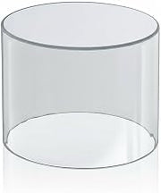 Azar Displays 556808 Clear Acrylic Cylinder Display, 8" W x 8" H – Multipurpose Riser, Canister & Showcase for Retail Counter, 1/8" Thick Acrylic, 1 Pack