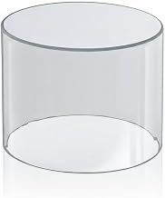 Azar Displays 556808 Clear Acrylic Cylinder Display, 8" W x 8" H – Multipurpose Riser, Canister & Showcase for Retail Counter, 1/8" Thick Acrylic, 1 Pack