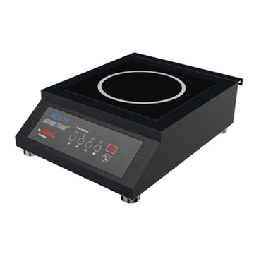 SM-351C-FT MAX Induction Single Countertop Sizzle Cook Range by Spring USA – Stainless Steel, Black