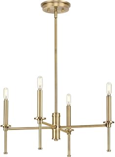 Elara Collection 22.87 in. 4-Light Vintage Brass New Traditional Chandelier Light