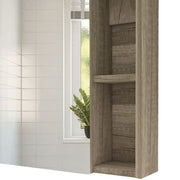 DEPOT E-SHOP Weathered Oak / 17.7"W x 19.5"H x 5.4"D / Modern Medicine Cabinets