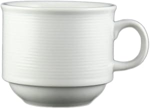 Vertex China RA-1S Radiance Stacking Cup, 7 oz., Porcelain White (Pack of 36)