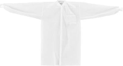 Global Industrial Disposable Polypropylene Lab Coat Knit Wrist & Collar, 2X-Large, 25/Case