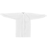 Disposable Polypropylene Lab Coat Knit Wrist & Collar by Global Industrial – XX-Large, Polypropylene, White, Model KC-PP-40G-LC-K-2XL
