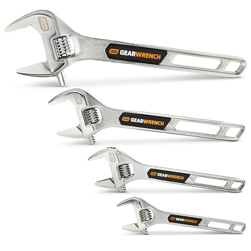 GEARWRENCH 4-Piece Kit / 6", 8", 10" & 12" / Chrome Hand Tools